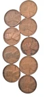 Lot Of 9 Early Lincoln Wheat Cents