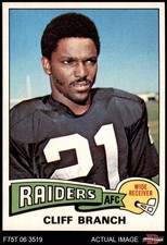 1975 Topps #524 Cliff Branch Raiders RC HOF Colorado 8 - NM/MT