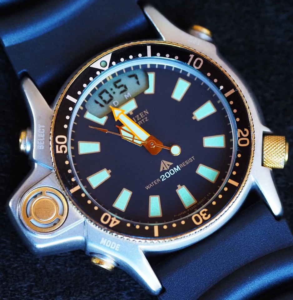 Reloj de buceo #A1 Citizen C023 Promaster Aqualand 200M sensor de profundidad - C021 C023 Foto 2 de 4