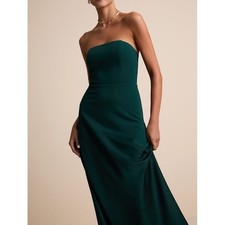 NWT Lulus  Emerald Strapless A-Line Midi Dress XS