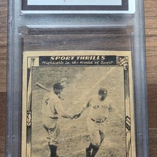 Swell 1948 Sport Thrills Babe Ruth #12 CGA Baseball Card 1932 World Series