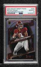 2023 Select Draft Picks Unstoppable Silver Prizm Bryce Young PSA 10 GEM MT 7gk