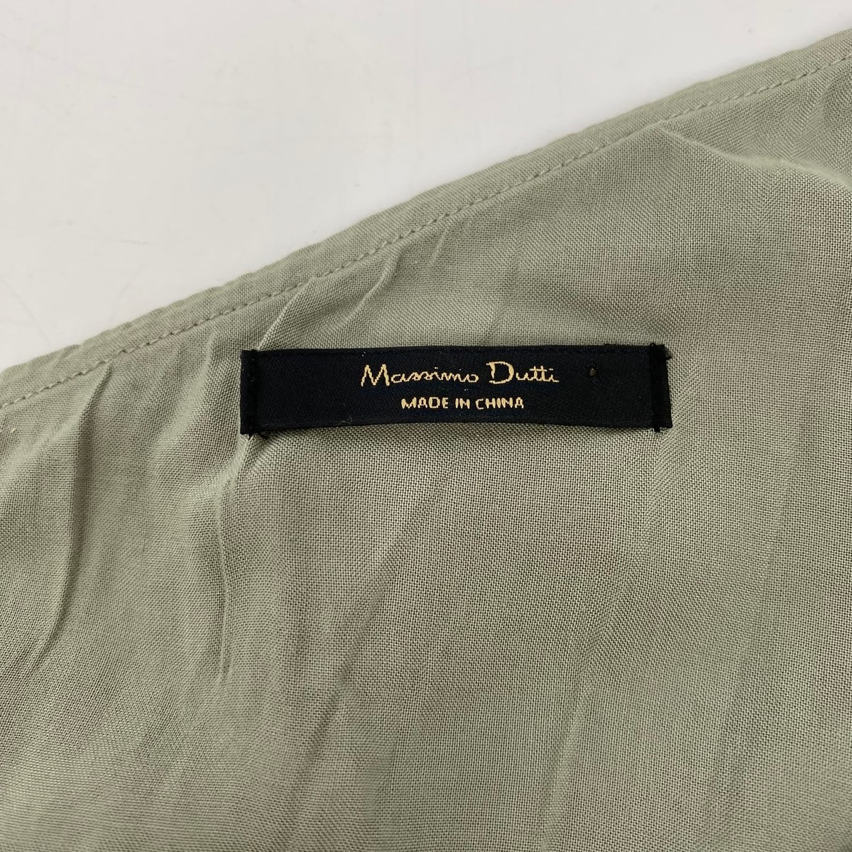 massimo dutti green asymmetric dress Massimo Dutti SS2017