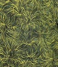 2/3 Yard Green Yellow 44 Wide 100 Cotton