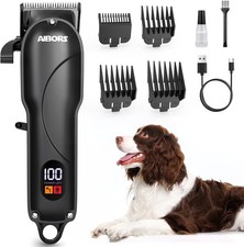 Quiet Dog Grooming Kit - Dog Clippers for Heavy Thick Hair Coats, Waterp