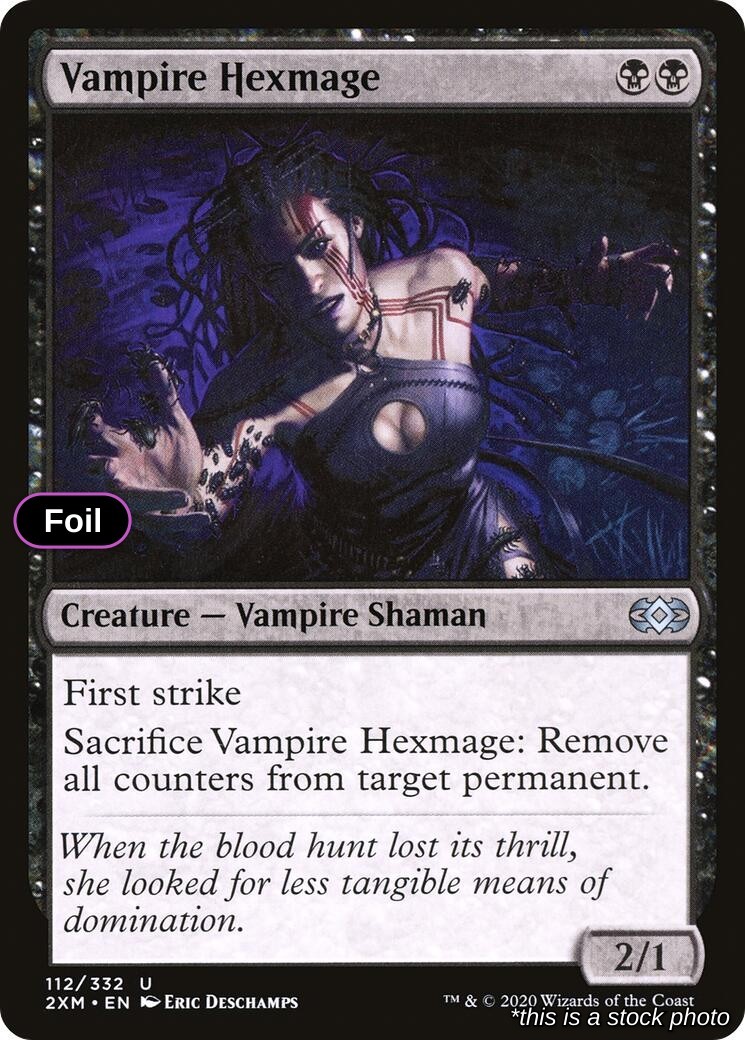 Vampire Hexmage Foil Uncommon 112 2XM Double Masters Near Mint NM Magic