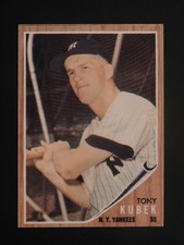 1962 Topps Baseball Card #430 Tony Kubek (EX+)
