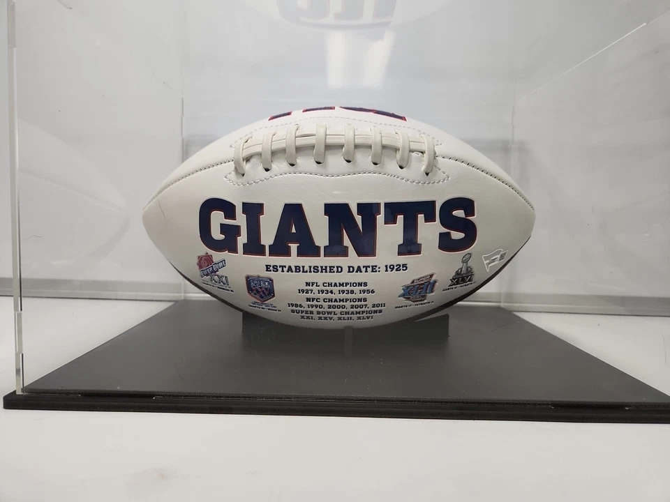 Saquon Barkley 签名全尺寸 NFL 足球纽约巨人队 带狂热分子 正品证书 — 第 4/4 张图片