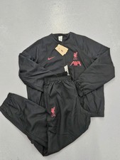 Nike Liverpool FC Woven Tracksuit Sz XL Black Red DN3884 011