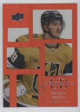 2024-25 Upper Deck Series 2 UD Portraits Red 52/99 Brendan Brisson #P56 0bi1