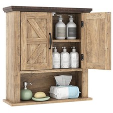 Medicine Cabinet with Doors Farmhouse Wall Mounted Bathroom Cabinet