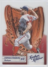 2019 Panini Leather & Lumber Gloves Die-Cut Blue 2/25 Stephen Strasburg #19 10yr