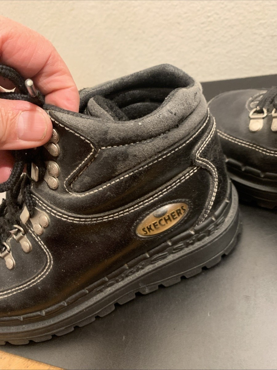 Vintage Skechers Jammers Womens 7 Boots Black Y2K Chunky Lug  display picture 3