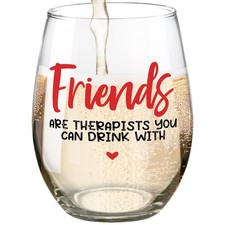 Funny Wine Glass Gifts For Best Friends, Humorous Christmas Birthday Mother's...
