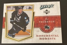 2007-08 Upper Deck MVP Monumental Moments Joe Thornton #MM8