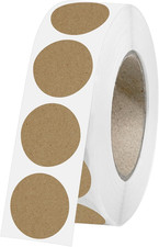 1500 PCS Brown Dot Stickers 3/4" Circle round Colored Coding Labels Dot Stickers