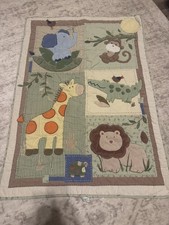Circo Green Jungle Safari Quilted Texture Cotton Baby Boy Blanket