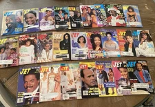 Lot of 25 Vintage JET Magazine Collection – African American Icons, 80’s-2000’s