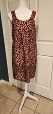 Michael Kors Lined Pink Leopard Print Dress Sz 4