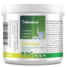 R&ouml;hnfried Entrobac 125g f&uuml;r Tauben  & V&ouml;gel Probiotika Prebiotika Darmflora