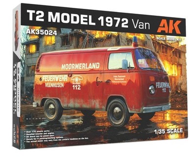 AK Interactive 1/35 1972 One Box Car Commercial Van Type Plastic Model AK35024 (