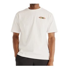 New Balance Crew Neck T-Shirt Heat Map Forward Thinker Mens White MT62O0CV