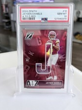 2024 Panini Zenith Jayden Daniels Rookie A TO Z Red /49 #10 (RC) PSA 10