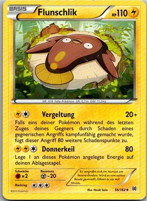 Pokemon Flunschlik 56/162 TURBOstart Deutsch
