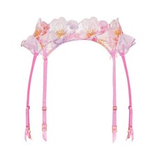 Victoria's Secret Dream Angels Watercolor Embroidery Garter Belt XS/S NEW 