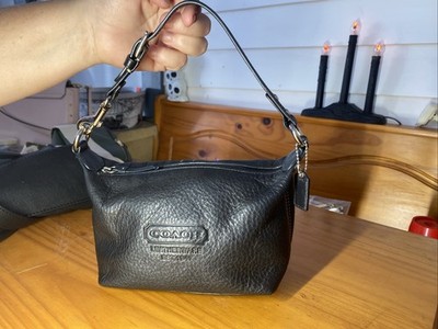 バッグ old coach hand bag leather black y2k Coach Y2K Leatherware EST. 1941 Mini Glovetanned Leather Hand Bag