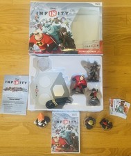 Disney Infinity 1.0 Wii Starter Pack Bundle: Sealed Game, Box, Base, 6 Figures