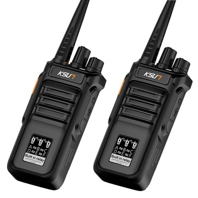 KSUN 2 Pack Two Way Radios Walkie Talkies Long Range 100 Miles, Built in Relay f