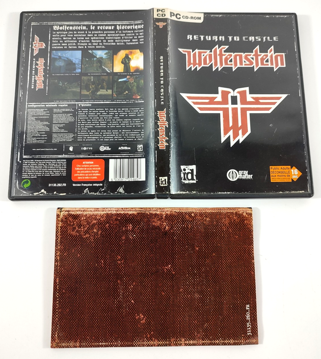 JEU PC Return To Castle Wolfenstein - CD-ROM Complet - Envoi Suivi