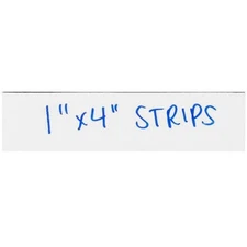 White Warehouse Labels 1 x 4" Magnetic Strips 25/Case