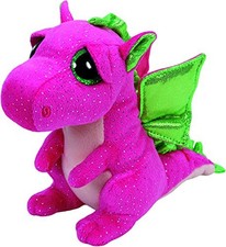 Ty Darla Dragon Plush, Pink, Regular