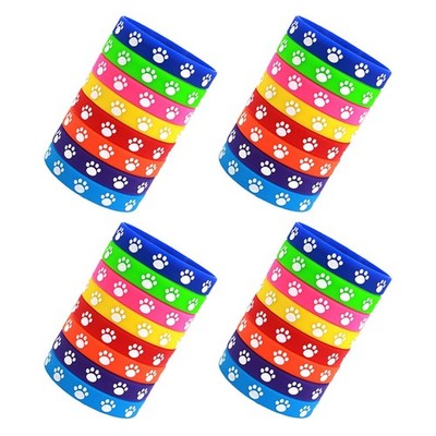  32 Pcs Kleines Geschenk Hundepfoten Armband Farbige Armbänder Bedrucktes