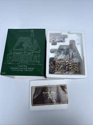 Dept 56 Dickens Village CANDLE SHOP 25th ANNIVERSARY - 808848 - NIB