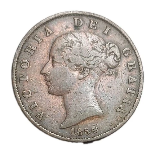 1854 Victoria Half Penny — photo from another recent sale
