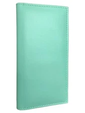 Checkbook Covers for Personal Checkbook Holder with Pen Holder Light Green