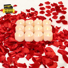 200 PCS Dried Real Red Rose Flower Petals for Wedding, 1.76Oz Preserved Freeze F
