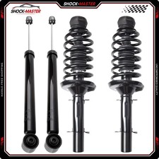 4pcs For 1998-2010 Vw Golf Jetta Front Rear Struts Springs Shocks Absorbers Kit