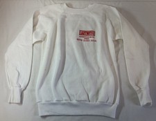 1993 SUPER MARIO BROS CAST+CREW SUDADERA ~ Lightmotive Fat Man ~ Talla M ~ BLANCA