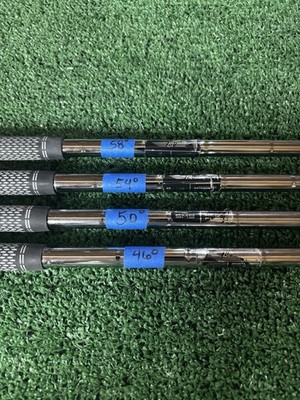 (4) Titleist Vokey SM9 Shafts With Tour Velvet Grips 46,50,54,58 Pro Pull Clean