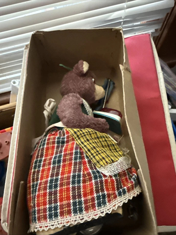 Oso ama de llaves ocupado vintage MCM JUGUETE DE HOJALATA CRAGSTAN JAPÓN AÑOS 60 como está sin probar Foto 2 de 2