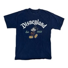 Vintage Disneyland Mickey Mouse T-Shirt Size Medium Blue Spell Out