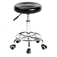 Adjustable Height Hydraulic 360 Rolling Swivel Stool Spa Salon Chair Seat