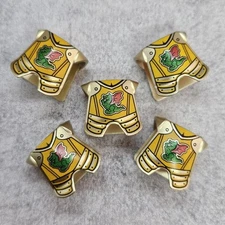 5pack Custom Classic Green Dragon Armor Gold Accessory for Minifigure E10gd6