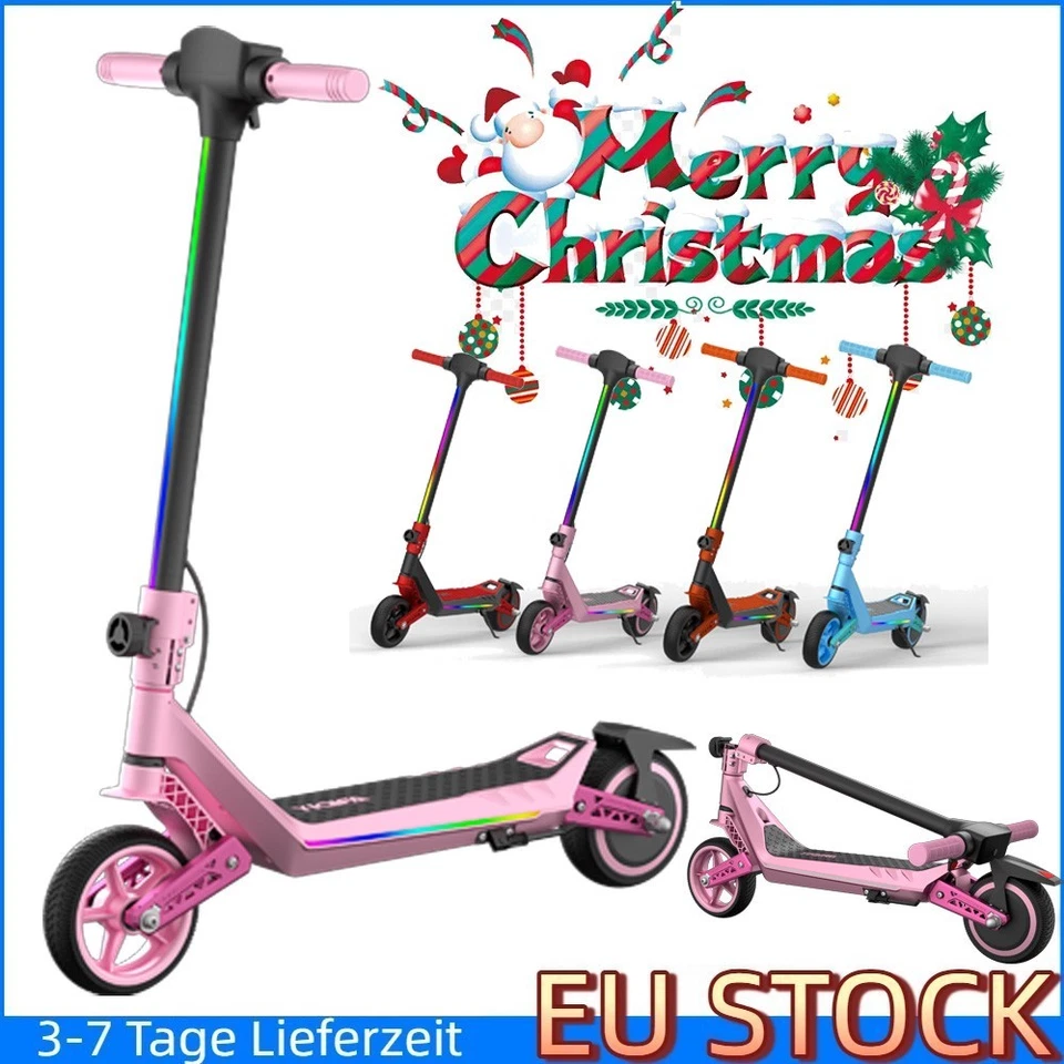 YIQIFA Elektroscooter Für Kinder Elektroroller 16km/h Kinderroller ab 6 Jahren E Roller