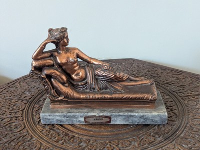 Vintage Afrodite Bronze Kupfer Skulptur Antonio (1757) Canova Venus Griechenland 