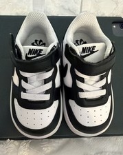Nike Court Borough Low Recraft Shoes Toddler 5C Black White Panda